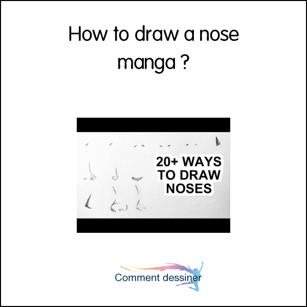 How to draw a nose manga